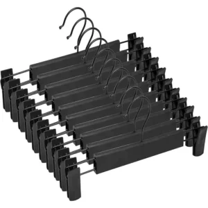 چوب لباسی گیره دار مشکی کد S