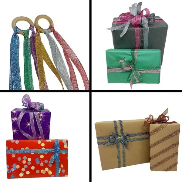 فروش روبان اکلیلی (لمه زری دار) 2 سانت با طول 20 یارد