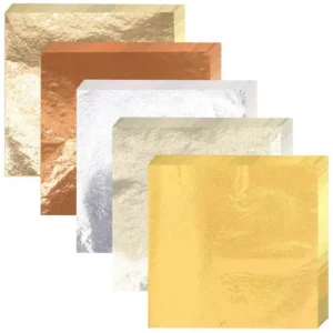 ورق طلا پوسته دار با ابعاد 15×15 سانت بسته 100 عددی